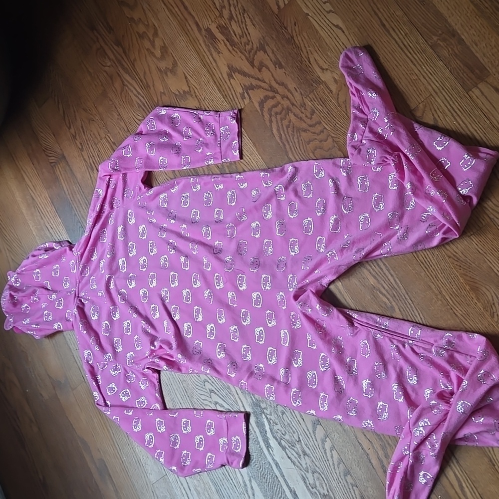 Hello Kitty Adult Hooded Onesie PJs XL Holiday Gift - Picture 6 of 7